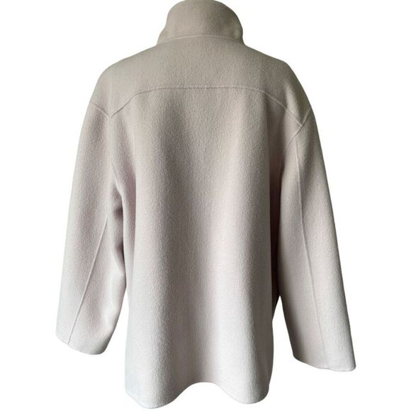 Theory Wool Cashmere Utility Coat Jacket Rosewood Pink Size L - Picture 4 of 16